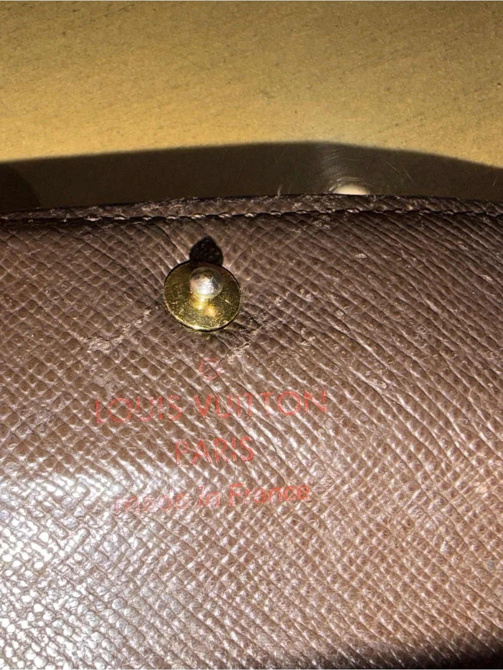 Louis Vuitton Damier Ebene Brown Check Key Holder
